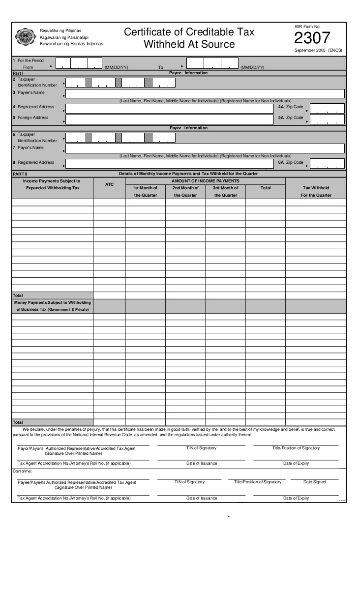 Bir Form 2307 Everything You Need To Know Full Suite
