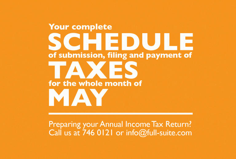 Know Your Taxes Notice May 1